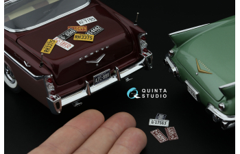 3D Декаль  Автомобильные номера США, юго-западные штаты, 1950-1960 (для всех моделей) (на метал. основании), ч1