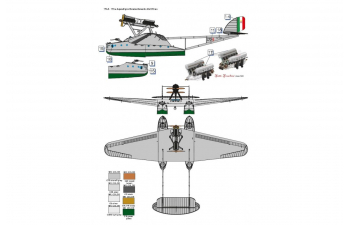 Сборная модель гидросамолет "Savoia Marchetti S.55"