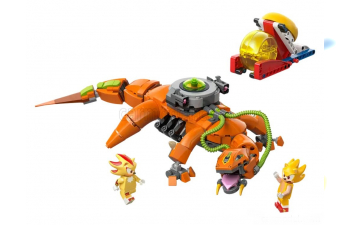Сборная модель Sonic The Hedgehog - Super Shadow Vs Biolizard - 419 Pezzi - 419 Pcs, Orange