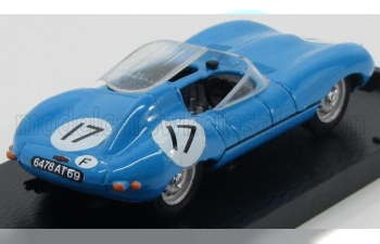 JAGUAR D Type N 17 24h Le Mans 1957 J.lucas - Mary, Light Blue