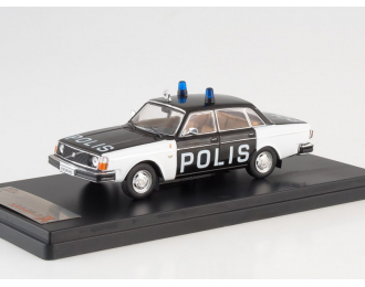 VOLVO 244 "Polis" (1978), white / black