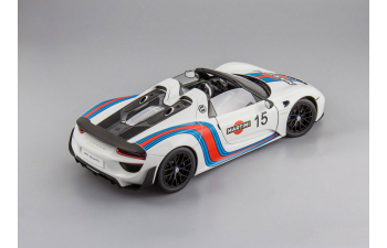 PORSCHE 918 Spyder Weissach Package Martini Livery (2013), white