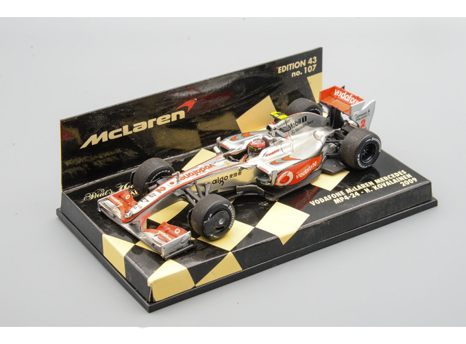 VODAFONE McLAREN MERCEDES MP4/24 Heikki Kovalainen (2009), серебристый с красным