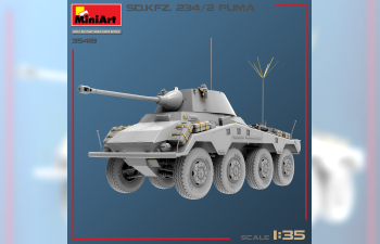 Сборная модель Sd.kfz. 234/2 Puma Tank Military 1945