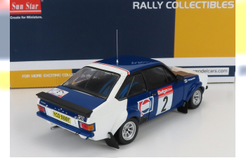 FORD ESCORT RS1800 (night version) PEPSI-COLA №2 RALLY CIRCUIT DE ARDENNES (1983) P.AIRIKKALA - J.PIRONEN, BLUE WHITE