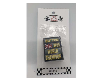 Информационное табло (пит-борд) Jenson Button World Champion F1 Sign (2009)