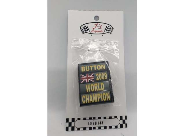 Информационное табло (пит-борд) Jenson Button World Champion F1 Sign (2009)