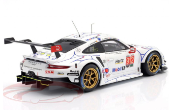 PORSCHE 911 RSR #912 2nd GTLM-CLASS Petit LE Mans Earl Bamber - Laurens Vanthoor - Mathieu Jaminet (2018), white