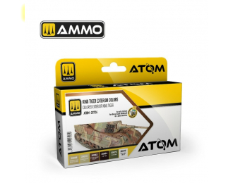 Набор акриловых красок ATOM Цвета экстерьера KING TIGER / ATOM KING TIGER Exterior colors Set (6 цветов)