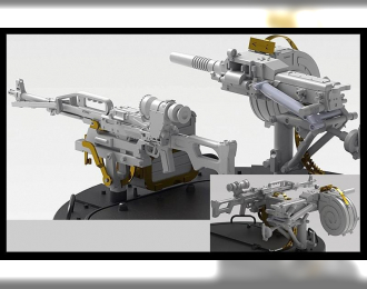 Аксессуары для моделей военной техники Турель для Тигр/Тигр-М (Печенег, Гранатомет АГС-17 с кронштейнами крепления) + фототравление