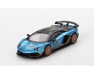 LAMBORGHINI Aventador SVJ №63 RHD (2023), blue/black