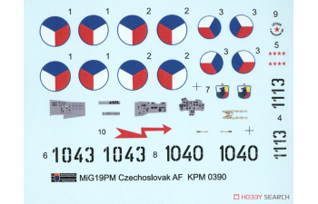 Сборная модель MiG-19PM "Czechoslovak AF"