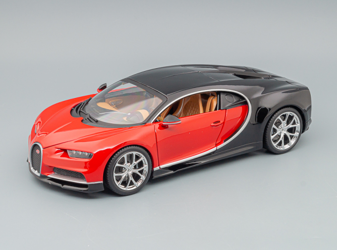 BUGATTI Chiron Le Patron 2016, Italian Red - Nocturne Black