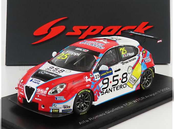 ALFA ROMEO Giulietta Tcr Team Mulsanne №35 9th Wtcr Aragon Ii (2020) L.Filippi, Red White