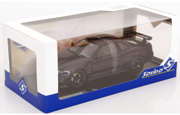 NISSAN Skyline (R34) GT-R Z Tune RHD (1999), dark purple (midnight purple)