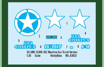 Сборная модель US GMC CCKW-352 Machine Gun Turret Version