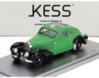 BUGATTI 57c S/n.57335 Coupe Aerodynamique Panoramic Roof (1938), Green Black