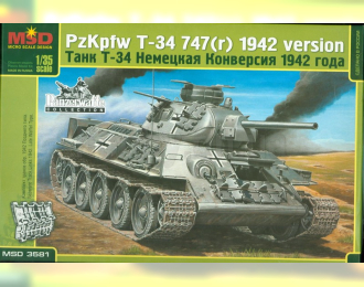 Сборная модель Немецкая модификация Т-34 1942г.