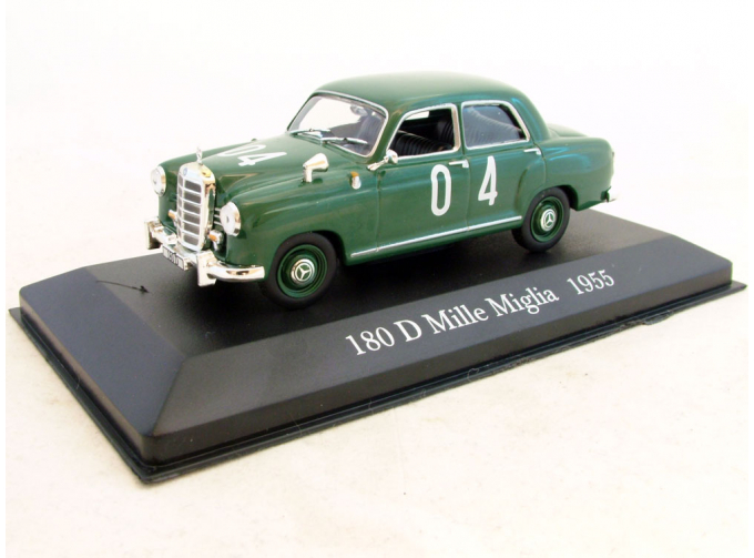 MERCEDES-BENZ 180 D Mille Miglia (1955), Mercedes Offizielle Modell-Sammlung 80, зеленый