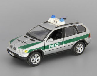 BMW X5 Polizei, silver / green