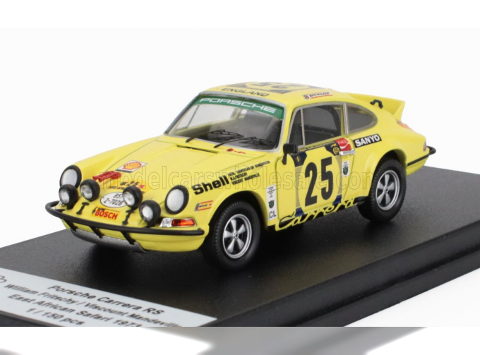 PORSCHE 911 Carrera Rs №25 Rally East African Safari (1973) William Fritschy - Visconte Mandeville, Yellow