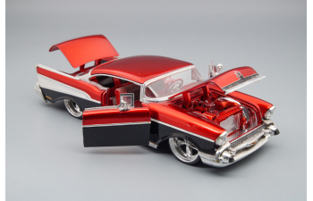 CHEVROLET Bel Air Custom (1957), red / black