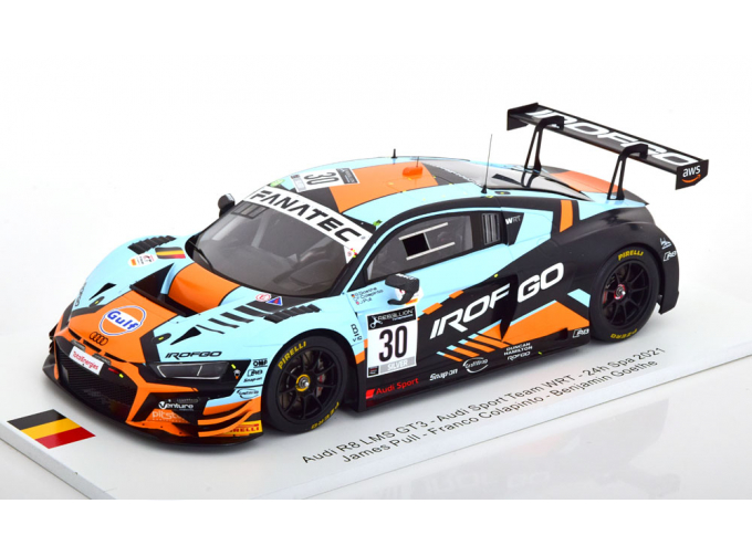 AUDI R8 LMS GT3 No 30 24h Spa, Pull/Colapinto/Goethe (2021), Gulf