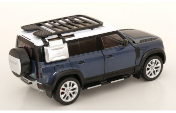 LAND ROVER Defender 110, blue metallic/ white