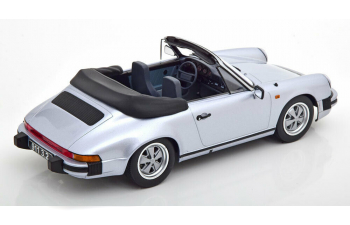 PORSCHE 911 3.2 Cabriolet 1988, silver grey