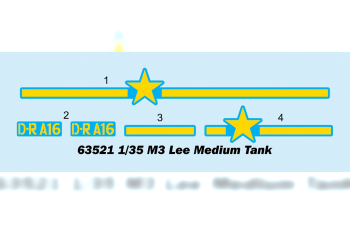 Сборная модель aмериканский средний танк М3 Lee