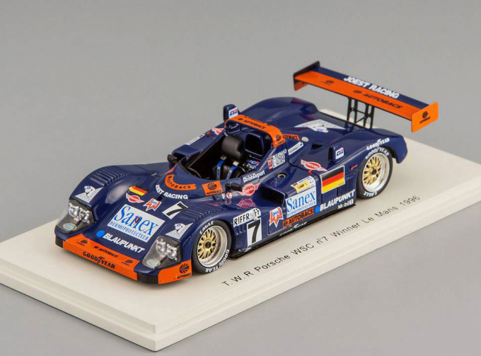 T.W.R. PORSCHE WSC #7 M. Reuter - D. Jones - A. Wurz Winner LM (1996), blue