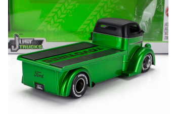 FORD Coe Truck Custom With Set 4x Tires (1947) - Carro Attrezzi - Wrecker Road Service, Green Black