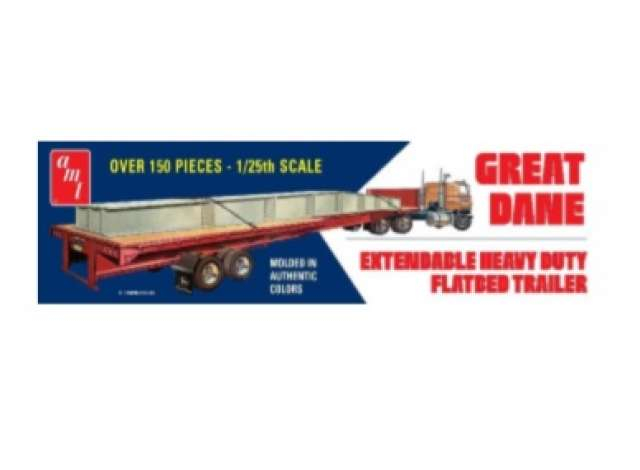 Сборная модель Great Dane Extendable Flatbed Trailer, plastic modelkit