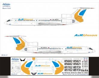 Декаль на самолет тушка-154М (Альянс Айр Юнион 2008)