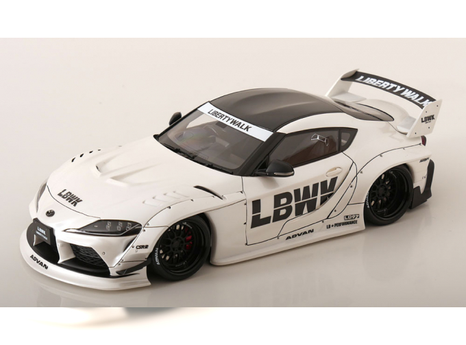 TOYOTA Supra (A90) Liberty Walk, whitemetallic black