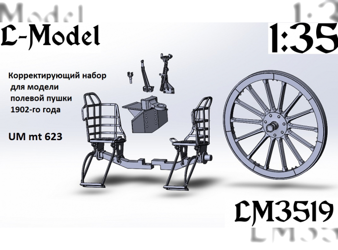 Корректирующий набор для полевой пушки  1902 года. UM  mt623