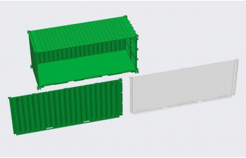 Сборная модель 20-футовый контейнер (зеленый)