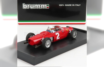 FERRARI F1 156 N2 Winner USA Gp Phil Hill (1961) World Champion - With Driver Figure, Red