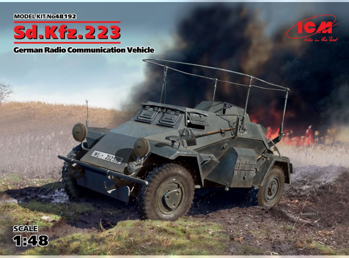 Сборная модель Sd.Kfz.223, Германский бронеавтомобиль радиосвязи ІІ МВ