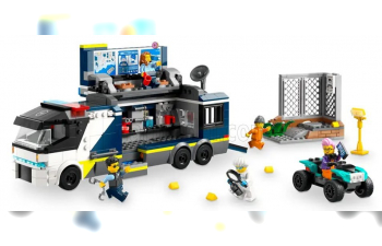 TRUCK Lego City - Police Mobile Crime Lab Truck - Laboratorio Mobile Polizia - 674 Pezzi - 674 Pieces, White Blue Black