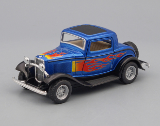 FORD 3-Window Coupe (1932), blue metallic / black