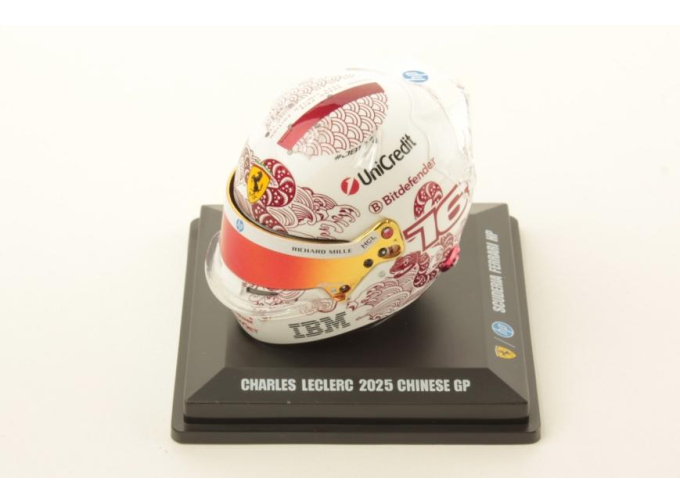 MINI HELMET C. Leclerc #16 Scuderia Ferrari China GP Formula 1 (2025)