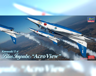 Сборная модель KAWASAKI T-4 Blue Impulse Acro View Military Airplane 1970