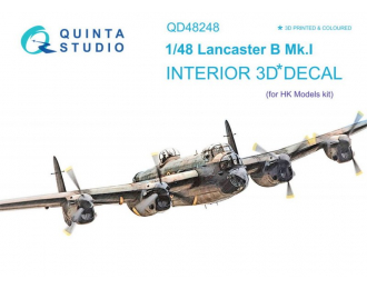 3D Декаль интерьера кабины Lancaster B Mk.I (HK Models)