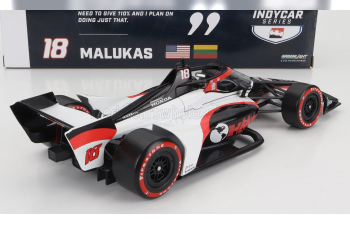 HONDA Team Dale Coyne Racing Hmd Motorsports N18 Indy 500 Indycar Series (2023) David Malukas, White Black Red