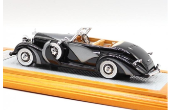 Mercedes-Benz 500K 1935 Cabriolet Saoutchik sn123696 open top, Black/Grey