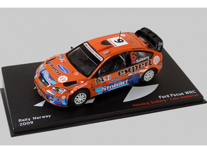 FORD Focus WRC Rally Norway #6 2009, orange