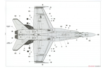 Сборная модель GRUMMAN F/a-18e Super Hornet Vfma 224 Bengals Military Airplane
