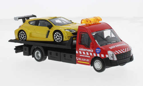IVECO Daily Soccorso Stradale With Renault - Carro Attrezzi - Wrecker Road Service, red/ yellow