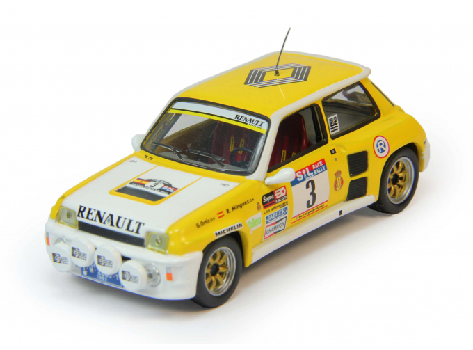 RENAULT 5 Turbo 3 Rally Race (Manuel Ortiz - Ramon Minguez) 1983, yellow